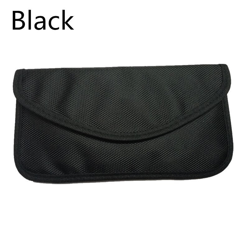 Black - Cell Phone RF Signal Shield Blocking Jammer Bag Mobile Cellular Pouch Case 6' for Samsung S5 S6 Anti-Degaussing Anti-Radiation