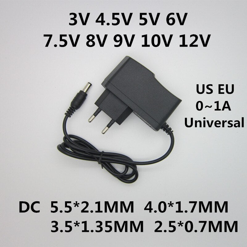 [variant_title] - AC 100-240V DC 3V 4.5V 5V 6V 7.5V 8V 9V 10V 12V 1A Universal power adapter Converter switch power supply for LED light strip
