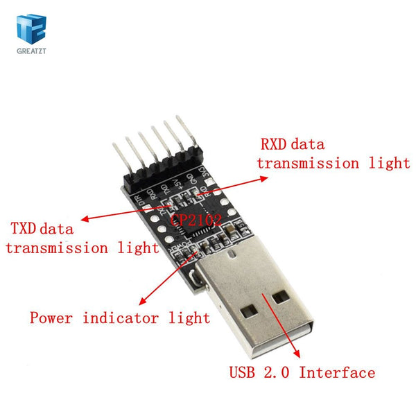 [variant_title] - 1PCS CP2102 USB 2.0 to TTL UART Module 6Pin Serial Converter STC Replace FT232