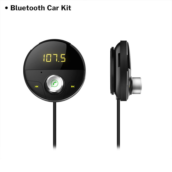 Bluetooth car kit - Bluetooth AUX Handsfree Car Kit Receiver Wireless Hands Free Carkit Adapter For Auto SpeakerPhone 3.5mm Jack FM Transmitter