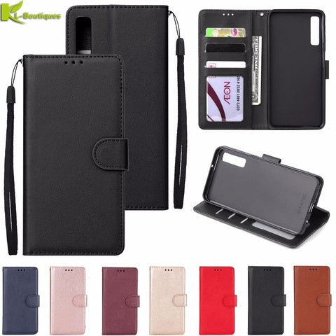 [variant_title] - For Samsung Galaxy A50 Leather Case on for Coque Samsung A10 A20 A30 A40 A50 A70 Cover Classic Style Flip Wallet Phone Cases