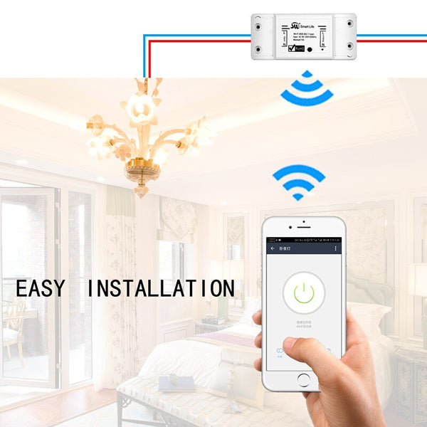 [variant_title] - DIY WiFi Smart Light Switch Universal Breaker Timer Wireless Remote Control Works with Alexa Google Home Smart Home 1 Piece