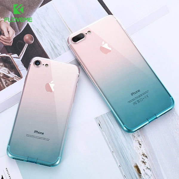 [variant_title] - FLOVEME For iPhone 6 6S iPhone 7 8 Plus Ultra Thin Cases for iPhone X XS Max XR Clear TPU Phone Cases For iPhone 5S 5 SE Fundas