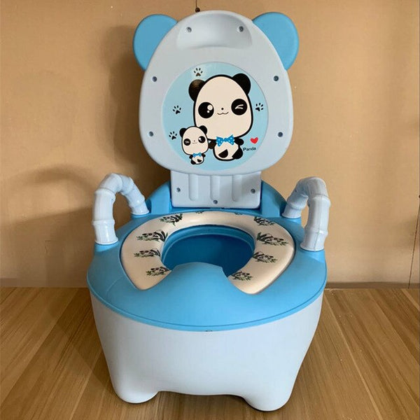 L Have Soft Pad - Cute Baby Toilet Potty Seat Cartoon Children Training Pan Toilet Girls Boy Toilets Training Outdoor Travel Infant Potty Cushions