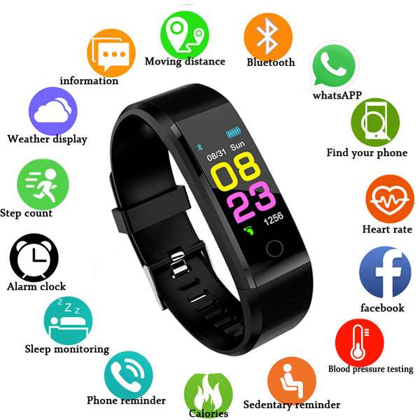 [variant_title] - ZAPET New Smart Watch Men Women Heart Rate Monitor Blood Pressure Fitness Tracker Smartwatch Sport Watch for ios android +BOX