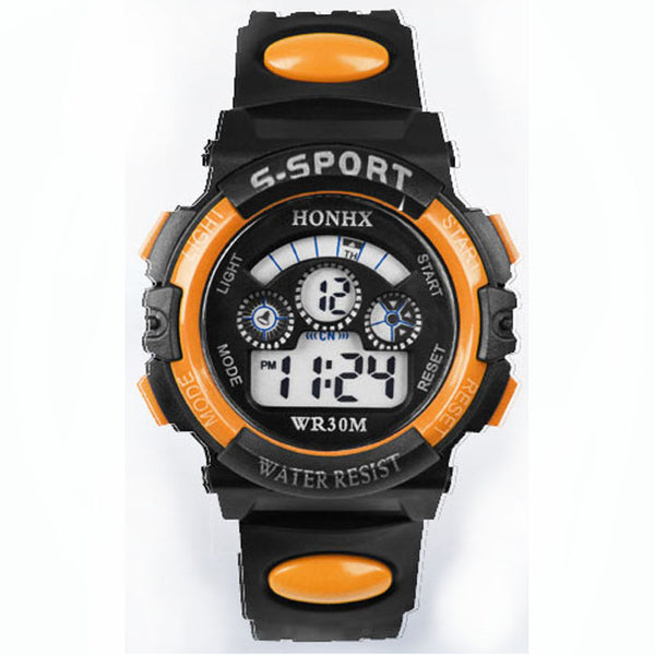 or - 2017 Waterproof Children Boy Digital LED Quartz Alarm Date Sports Wrist Watch dropshipping