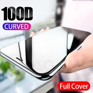 [variant_title] - 100D Curved Full Cover Protective Glass On The For iPhone 7 8 6S Plus Tempered Screen Protector iPhone 11 Pro X XR XS Max Glass