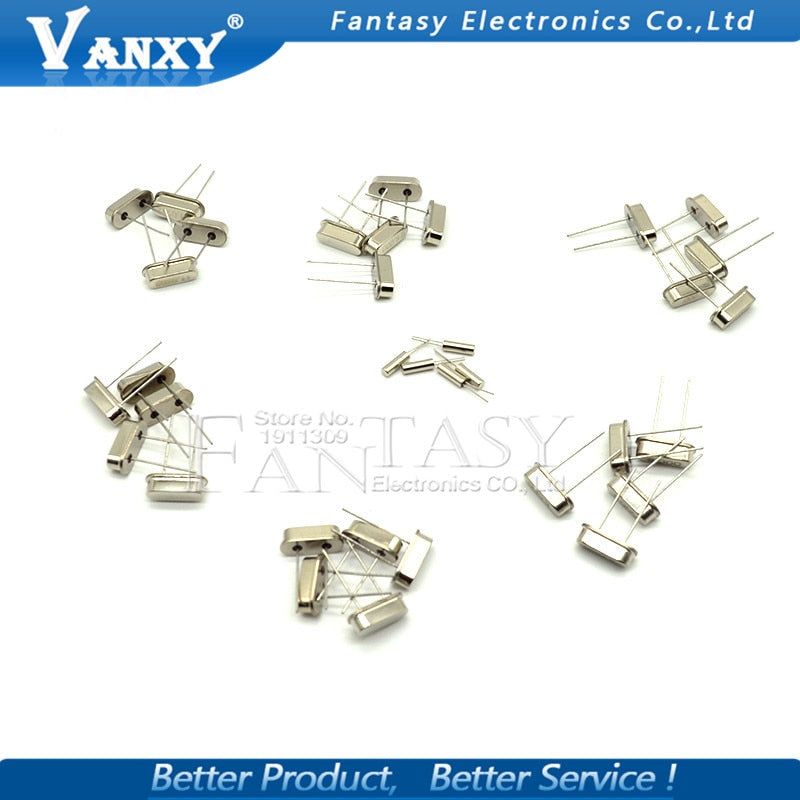 Default Title - 7values*5pcs=35pcs 32.768Khz 6Mhz 8Mhz 11.0592Mhz 12Mhz 16Mhz 20Mhz Crystal Oscillator HC-49S  new and