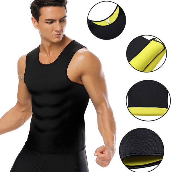 [variant_title] - Lover Beauty Men's Sweat Vest Body Shaper Shirt Thermo Slimming Sauna Suit Weight Loss Black Shapewear Neoprene Waist Trainer