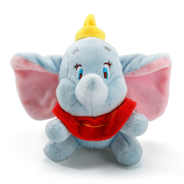 Blue - 12cm Cute Dumbo Stuffed Animal Plush Toys Small Pendant Lovely Peluche Cartoon Elephant Doll Presents for Children Key Chain