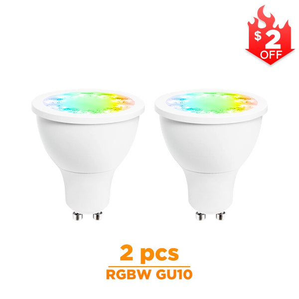 [variant_title] - ZIGBEE rgbw gu10 spot light , rgbw rgb cct gu10 spotlight zigbee zll 5W AC100-240V led APP controller work with Amazon echo plus