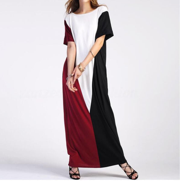 [variant_title] - Fashion Loose Islamic Clothing Muslim Turkish Dresses Abayas For Women Abaya Dubai Bangladesh Long Dress Black Grey Red Summer