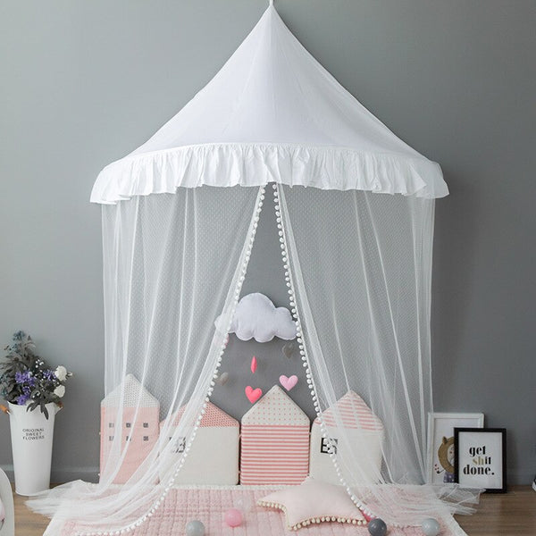 with net-691 - Kid  Toy Tents Teepee Child  Play Tent  Portable Crib Tent Baby Play House Decoration Birthday Gifts Props for Photography ZP040