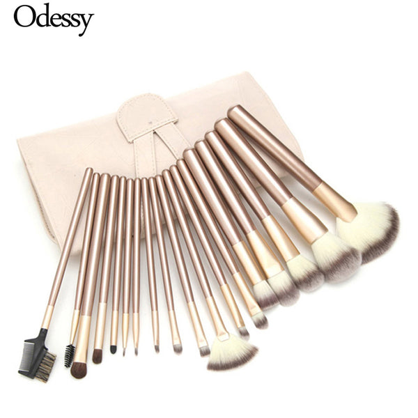 [variant_title] - Makeup Brush Set 12/18 24 pcs Soft Synthetic Professional Cosmetic Make up Foundation Blush Fan Eye Beauty Brushes with Pouch