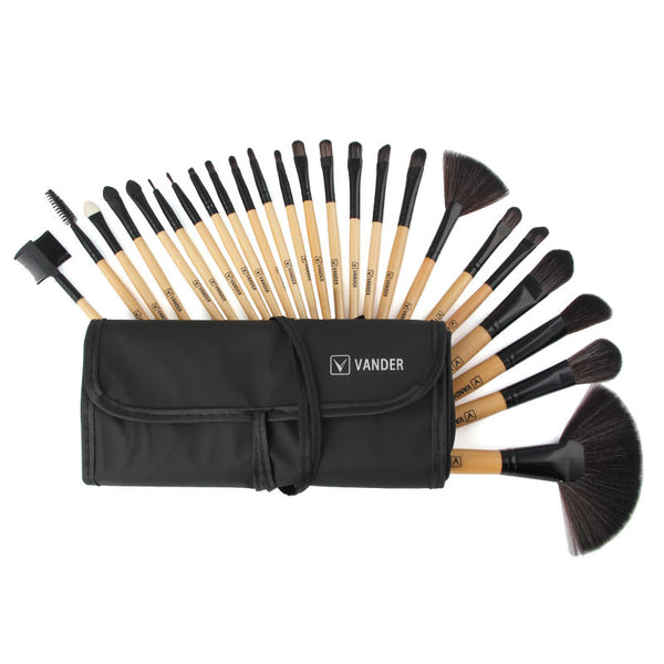 [variant_title] - Vander Pro 24Pcs Makeup Brushing Brushes Set Beauty Cosmetics Eyebrow Shadow Lip Face Powder Pincel Maquiagem Tools + Pouch Bag