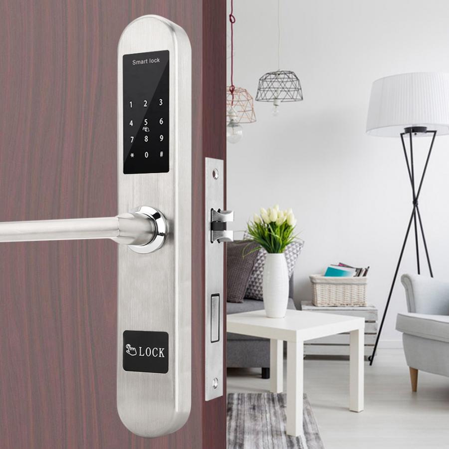 Default Title - Electronic Intelligent Lock Touch Screen Keypad Digital Password IC Card Unlock Door Lock smart lock