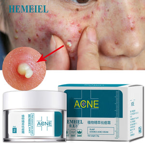 Default Title - HEMEIEL Acne Treatment Face Cream Anti Acne Scar Removal Pimple Blackhead Moisturizing Whiten Oil-control Shrink Pores Skin Care