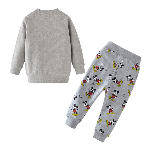 [variant_title] - Baby Boys Cartoon Clothing Sets Children Winter Clothes Cute Mickey Mouse Printed Warm Sweatsets for Baby Boy Girls Kids Clothes