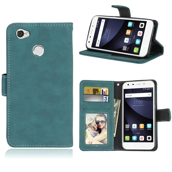 blue / Leather - Flip Bag For ZTE Blade A6 Case High Quality Flip Leather Case For ZTE Blade A6 Wallet Style Stand Cover For ZTE Blade A6 Lite