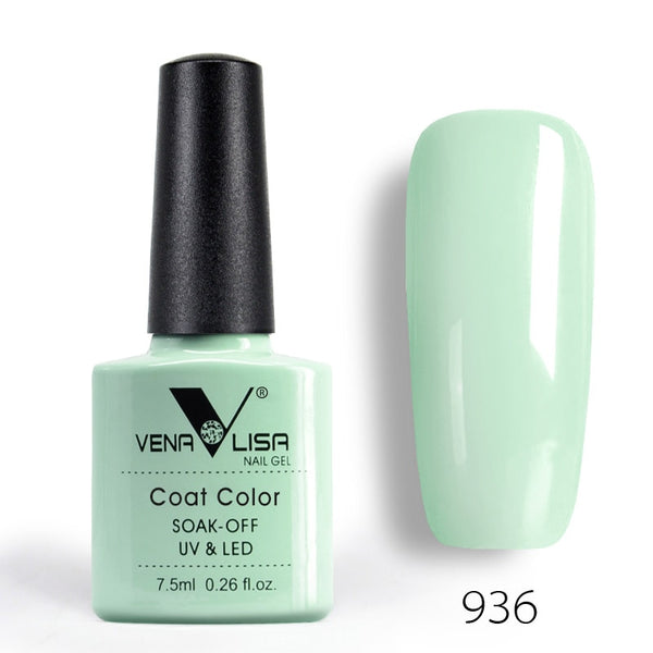 936 - New Free Shipping Nail Art Design Manicure Venalisa 60Color 7.5Ml Soak Off Enamel Gel Polish UV Gel Nail Polish Lacquer Varnish