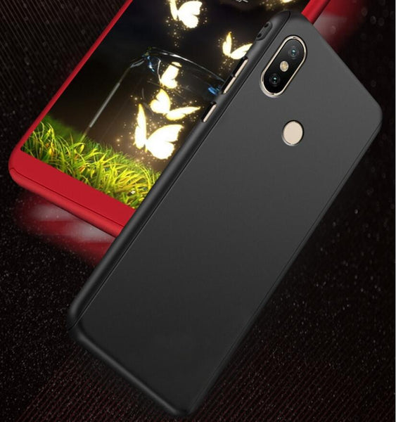 [variant_title] - Olhveitra Case For Xiaomi MiMax3 Mi Max 3 2 Case 360 Full Cover Protective + Tempered Glass Film For Xiaomi Pocophone F1 Fundas
