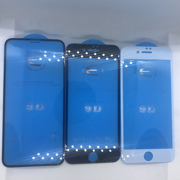 [variant_title] - 9D protective glass for iPhone 6 6S 7 8 plus X glass on iphone 7 6 8 X R XS MAX screen protector iPhone 7 6 screen protection XR