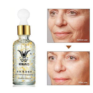 Default Title - Super Anti Wrinkle Anti Aging Collagen 24k Gold Essence Skin Whitening Cream Moisturizing Face Care Hyaluronic Acid Liquid