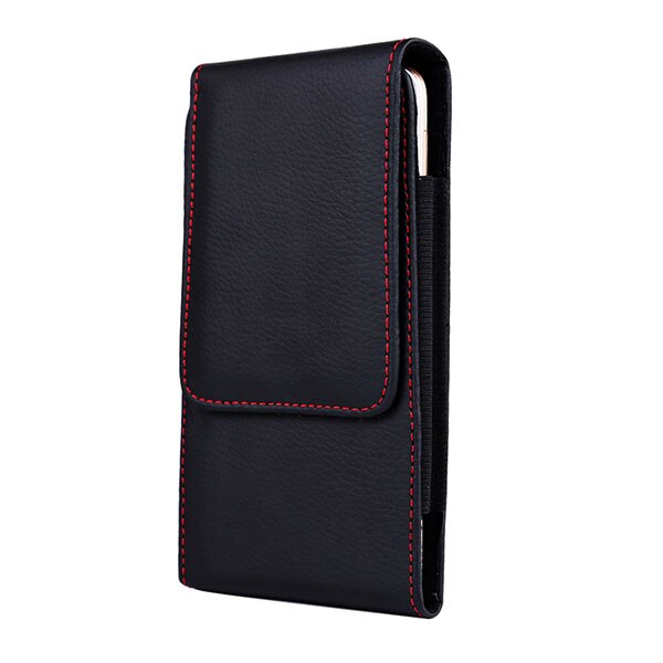 Black / For 5.1 inch - Universal Smartphone Bag Belt Clip Pouch Leather Case For redmi note 7 huawei p20 lite iPhone X 8 7 6 S Plus Xr Xs Max Capa Etui