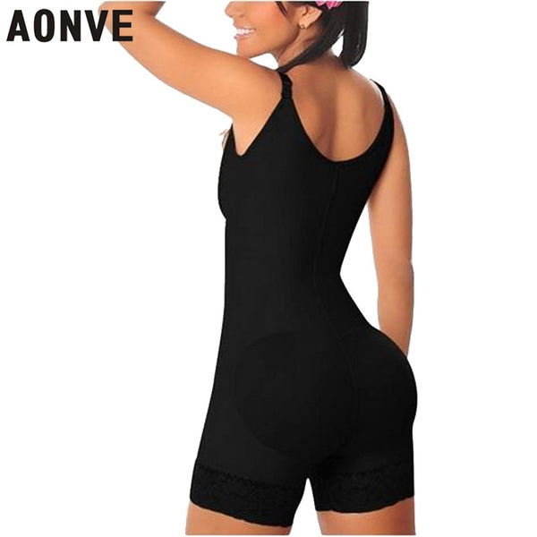[variant_title] - AONVE Women Bodysuit Slimming Sheath Corset Modeling Strap Shaperwear Lace Sexy Body Shaper With Zipper Waist Trainer