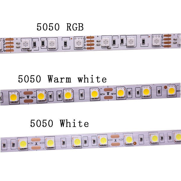 5050-60leds-1m / RGB / 12V - SMD 2835 5630 5050 60/120/240/480LEDs/m RGB LED Strip 5M 300/600/1200/2400LEDs/m  DC12V 24V W RGB LED Light Strips Flexible Tape