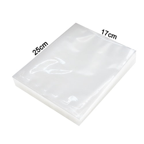 25x17cm - 100PCS/LOT vacuum sealer Plastic Storage bag for vacuum sealing machine for pack food saver Packaging Rolls packer seal bags
