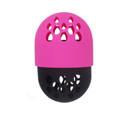 Pink - Soft Silicone Powder Puff Drying Holder Egg Stand Beauty Microfiber Sponge Display Rack Blender Container Beauty Accessories