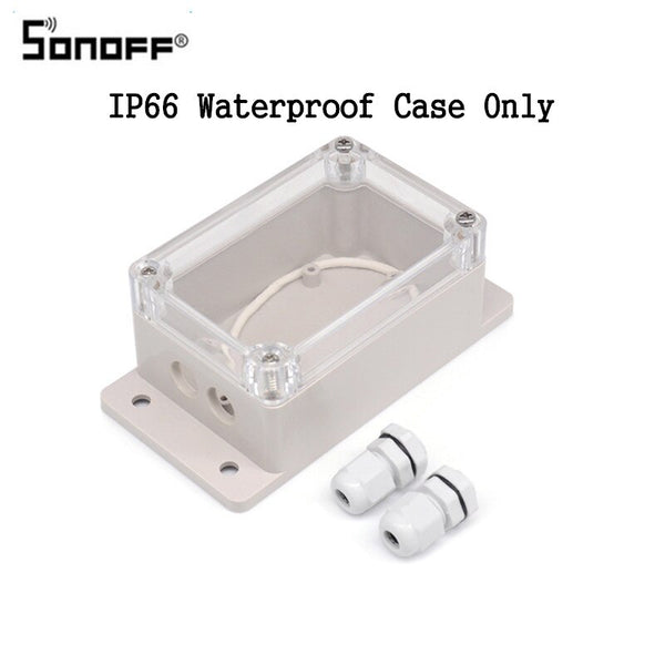 Only Waterproof Case - Sonoff Pow R2 Wireless WiFi Switch with Google Home Alexa Real Time Power Consumption Measurement 16A Smart Home