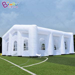 Default Title - Free Shipping 10X10X5 meters white color gaint inflatable tent advertising events blow up party tent toy tent
