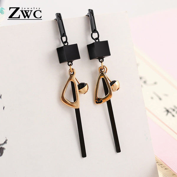 ZWC Fashion New Women's Acrylic Drop Earrings Hot Selling Long Dangling Earrings Gift For Women Party Wedding Jewelry Brincos