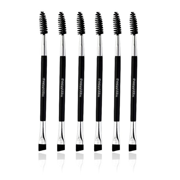 Black - 2018 NEW Eyebrow Brush Beauty Makeup Wood Handle Eyebrow Brush Eyebrow Comb Double Ended Brushes Brushes Make Up 1031 X23 1.5 10