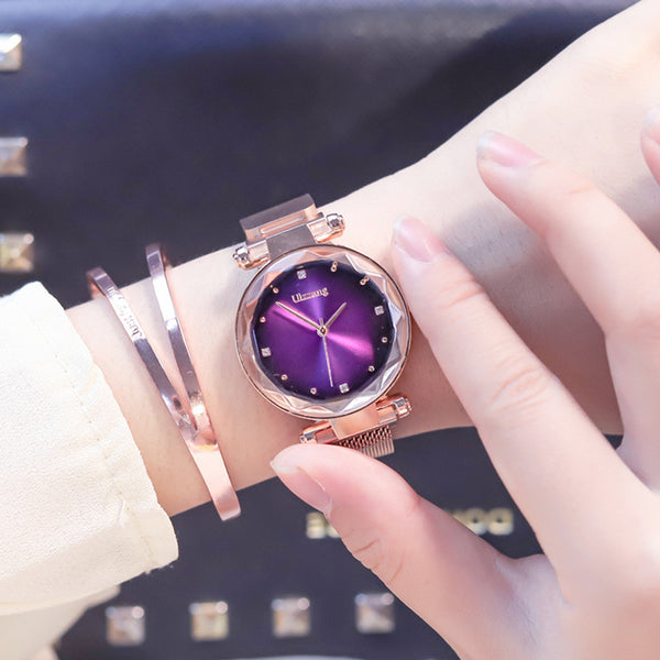 [variant_title] - Exquisite Magnet Magnetic Force Unique Creative Band Women Luxury Quartz Watches Ladies Dress Wristwatches Watch NO Box&Bracelet