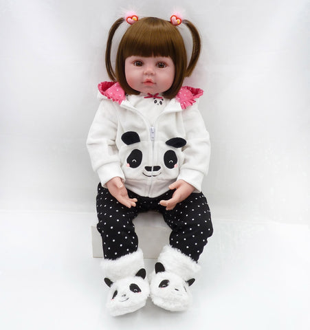 [variant_title] - bebes reborn doll 47cm Baby girl Dolls soft Silicone Boneca Reborn Brinquedos Bonecas children's day gifts toys bed time plamate