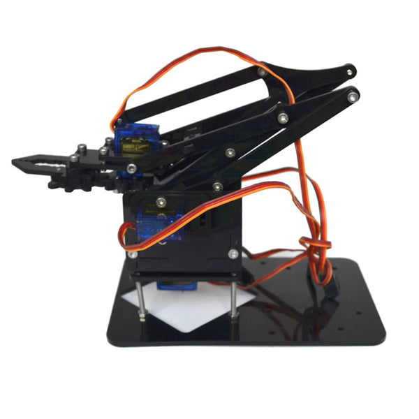 [variant_title] - DIY robot acrylic robot arm claw arduino kit 4DOF mechanical toys grip DIY manipulator can choose