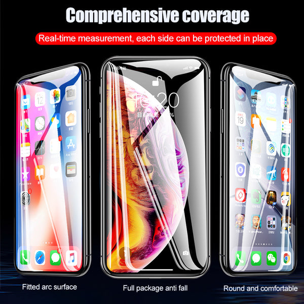 [variant_title] - 100D Curved Full Cover Protective Glass On The For iPhone 7 8 6S Plus Tempered Screen Protector iPhone 11 Pro X XR XS Max Glass