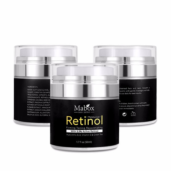 [variant_title] - Mabox 50ml Retinol 2.5%Moisturizer Face Cream Hyaluronic Acid AntiAging Remove Wrinkle Vitamin E Collagen Smooth Whitening Cream