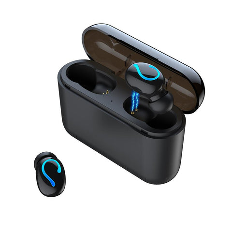 [variant_title] - HBQ-Q32 Wireless Stereo Bluetooth 5.0 Charging Warehouse Sports Handsfree Gaming Earphone TWS Airbud With Long Playtime And Mic (Black)