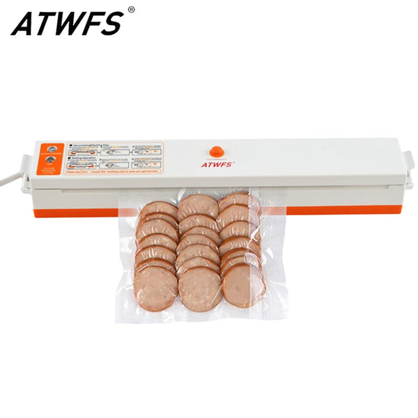 [variant_title] - ATWFS Mini Automatic Vacuum Sealer Storage Packing Sealing Machine Food Saver Kitchen Container with 15pcs Vacuum Bag for Food