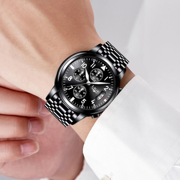 [variant_title] - Relogio Masculino Mens Watches Waterproof Quartz Business Watch LIGE Top Brand Luxury Men Casual Sport Watch Male Relojes Hombre