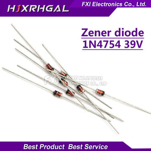 Default Title - 100pcs Zener diode 1W 39V 1N4754A 1N4754 DO-41