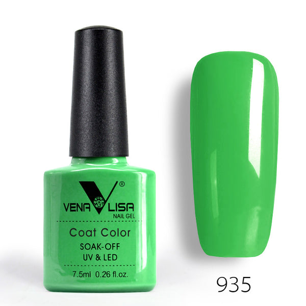935 - New Free Shipping Nail Art Design Manicure Venalisa 60Color 7.5Ml Soak Off Enamel Gel Polish UV Gel Nail Polish Lacquer Varnish