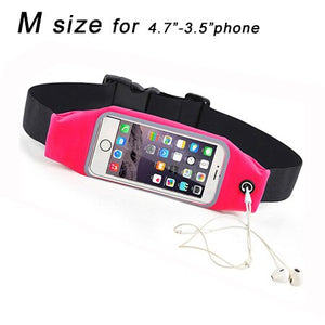 gym case Pink M / Microfiber - Sport Belt For XOLO Mobile SmartPhone 3.7"-6" Universal Running Bag Waist Pocket Case Cover 5.5" Gym Jog Waterproof Workout Case