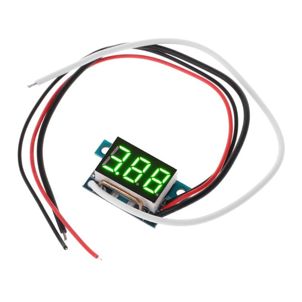 Green - 2019 New Mini LED 0-999mA DC 4-30V Digital Panel Ammeter Amp Ampere Meter With Wire Current Meters Measurement Instruments