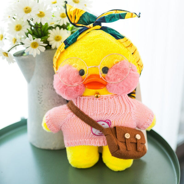 18 / 30cm - Lalafanfan Plush Stuffed Toys Doll Kawaii Cafe Mimi Yellow Duck Lol Change Clothes Plush Toys Girls Gifts Toys For Children