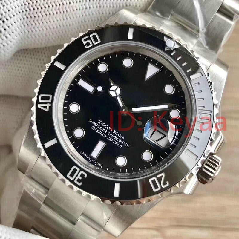 1 - Ceramic Green Mens Top Luxury Brand AAA 2813 Mechanical SS Men Automatic Watch Sports Self-wind Watches Wristwatches